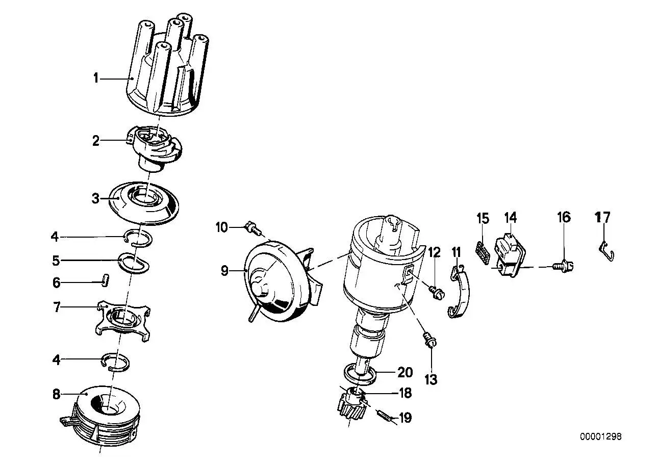 BMW Verteilerkappe E12 E21 E28 E30 12111706113