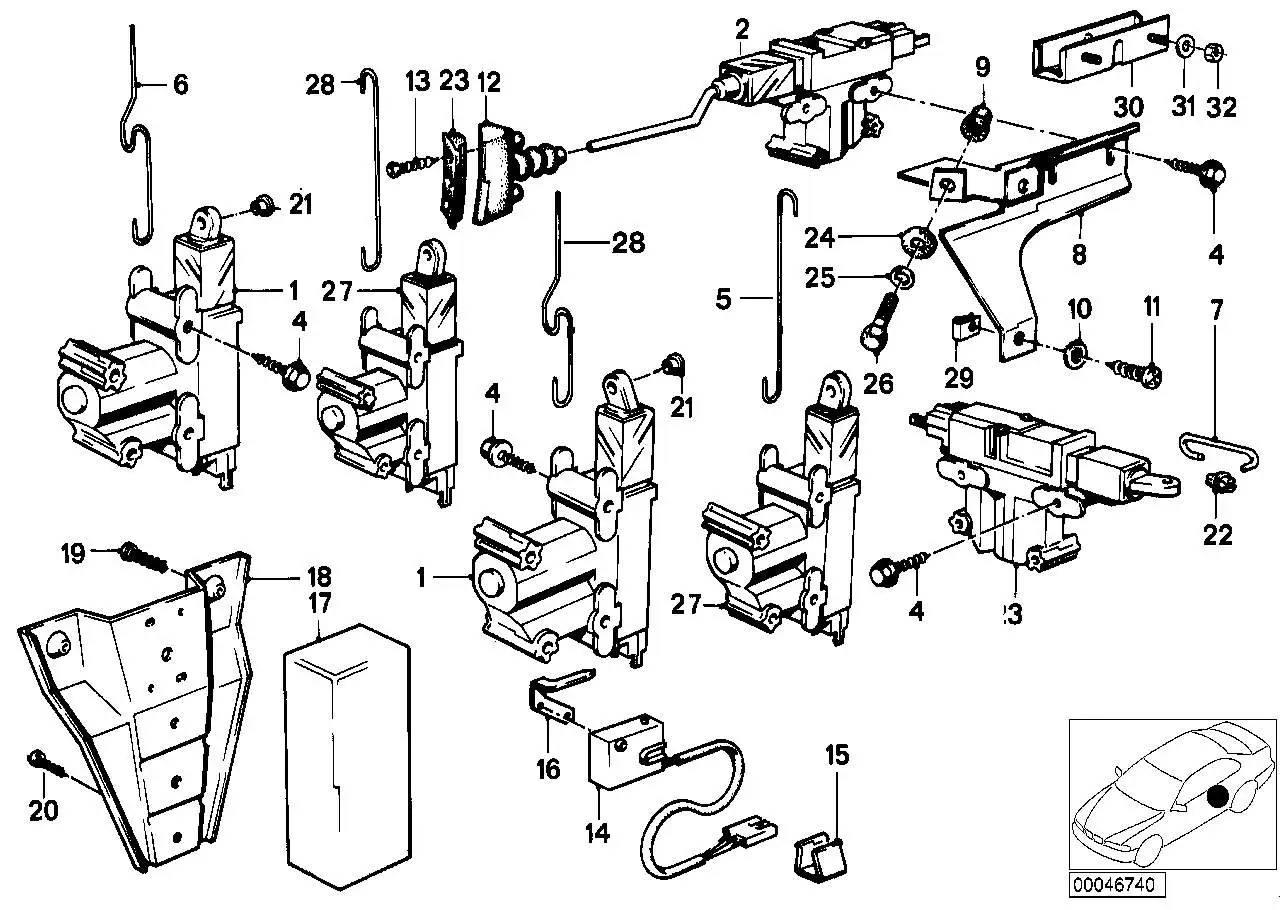 BMW Linsenblechschraube E24 E23 E28 E30 E31 E36 07119907905