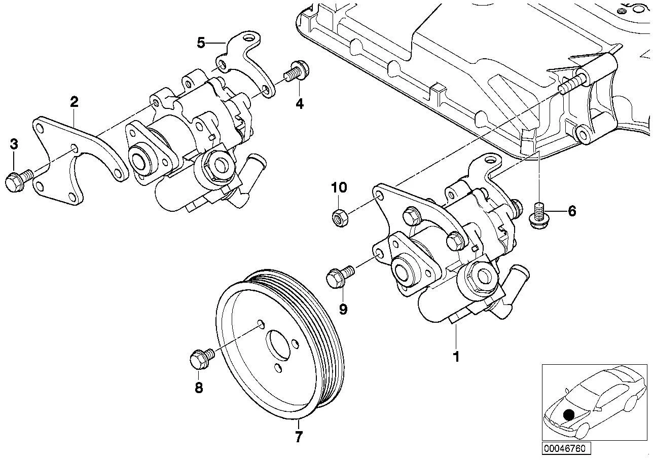 BMW Riemenscheibe E39 E65 32421406769
