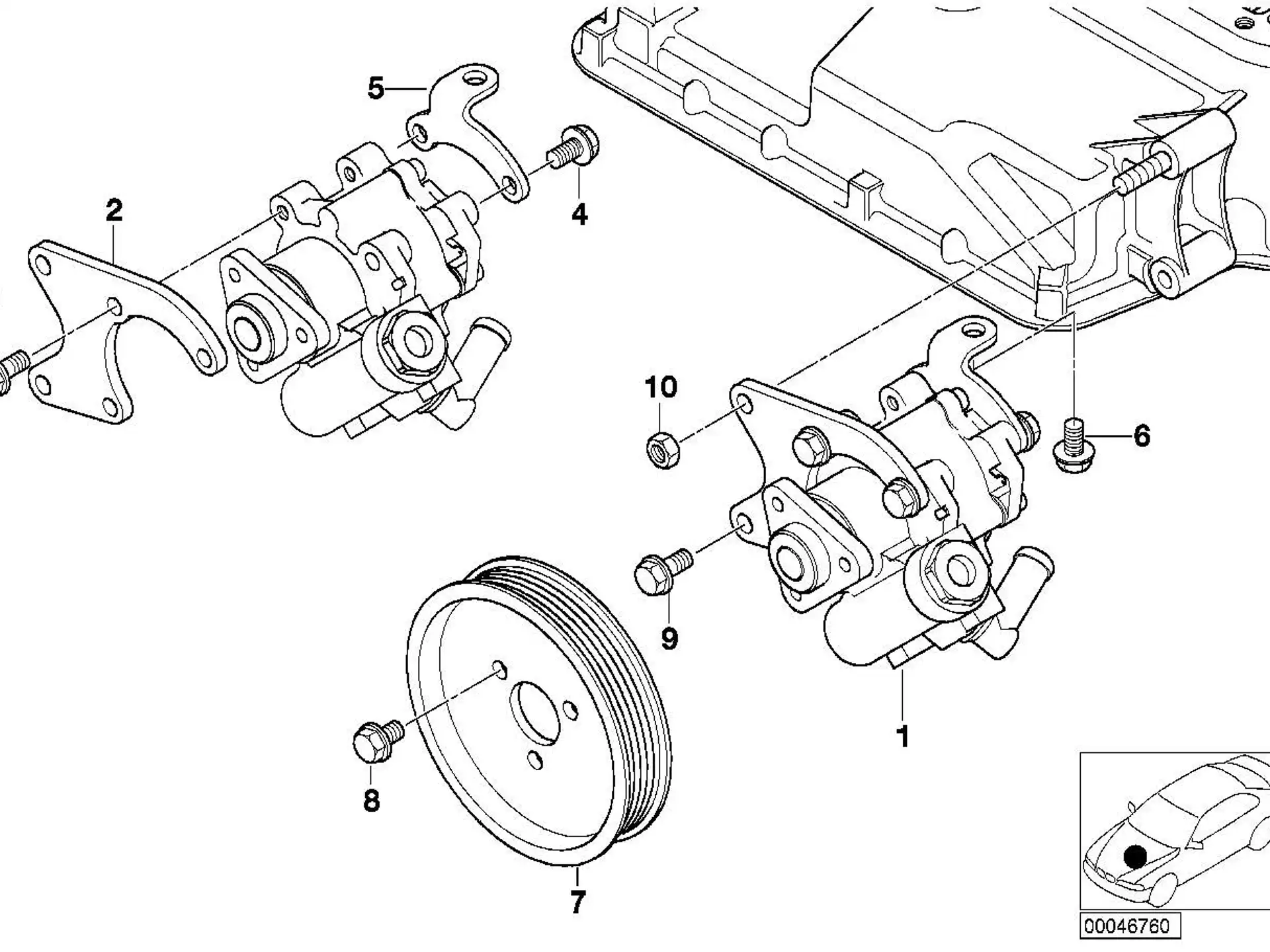 BMW Riemenscheibe E39 E65 32421406769