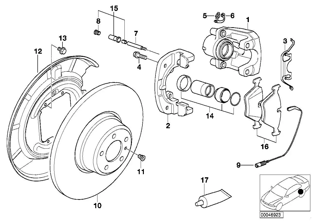 BMW Schutzblech links E38 E52 34211161531 - Bildposition 12