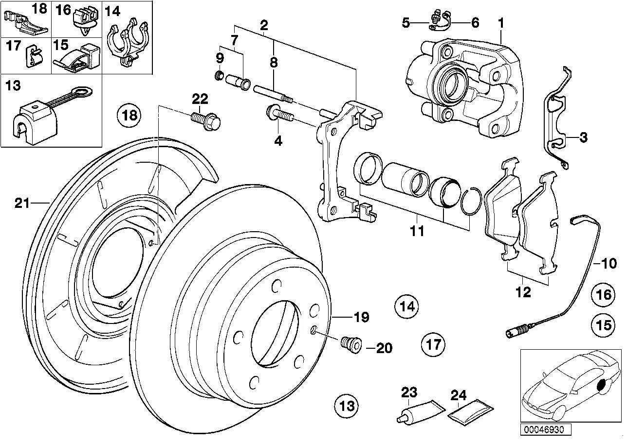 BMW Schutzblech links E36 E46 E85 E86 34211158991