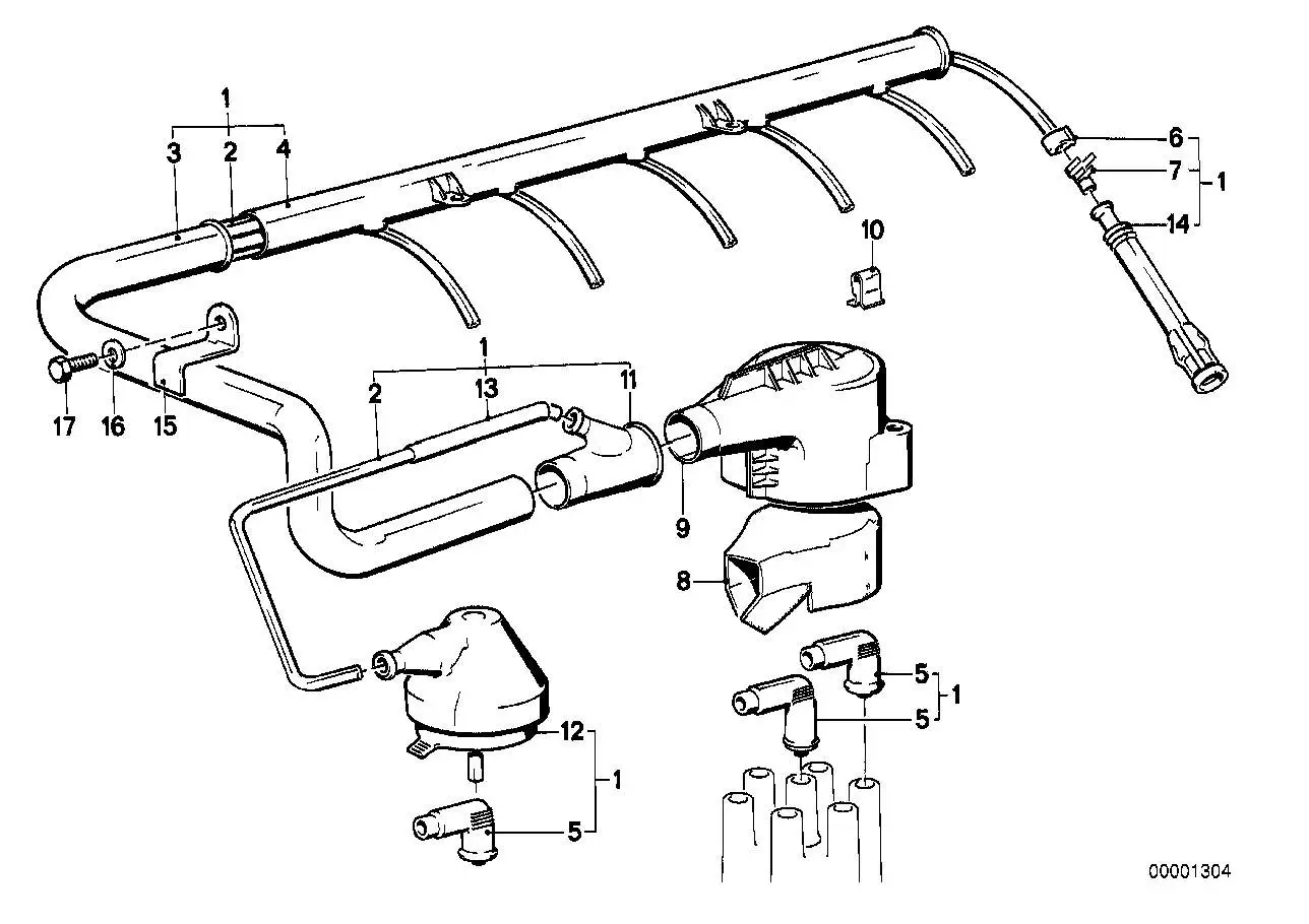 BMW Abdeckkappe E12 E21 E23 E24 E28 E30 12121273299 - Bildpositio