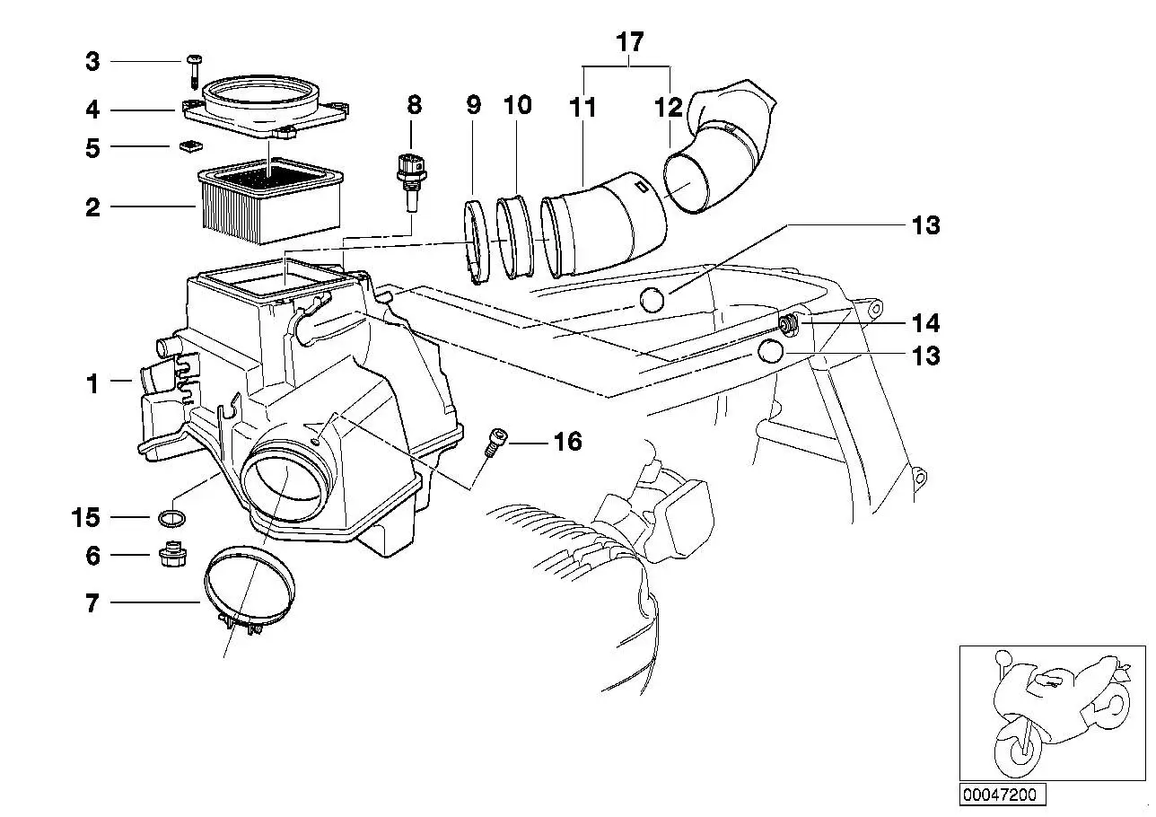 BMW Luftleitung 13711342990 - Bildposition 17