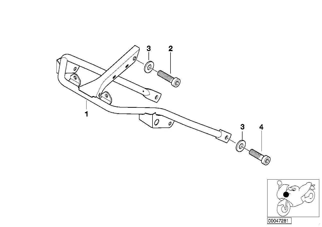 BMW Verkleidungshalter R21 R21A 46632328688 - Bildposition 01