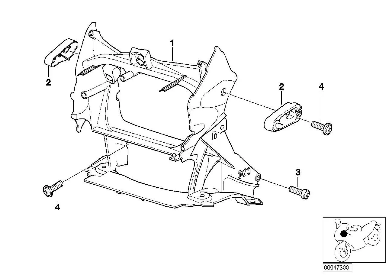 BMW Frontträger R21 R21A 46632328866 - Bildposition 01