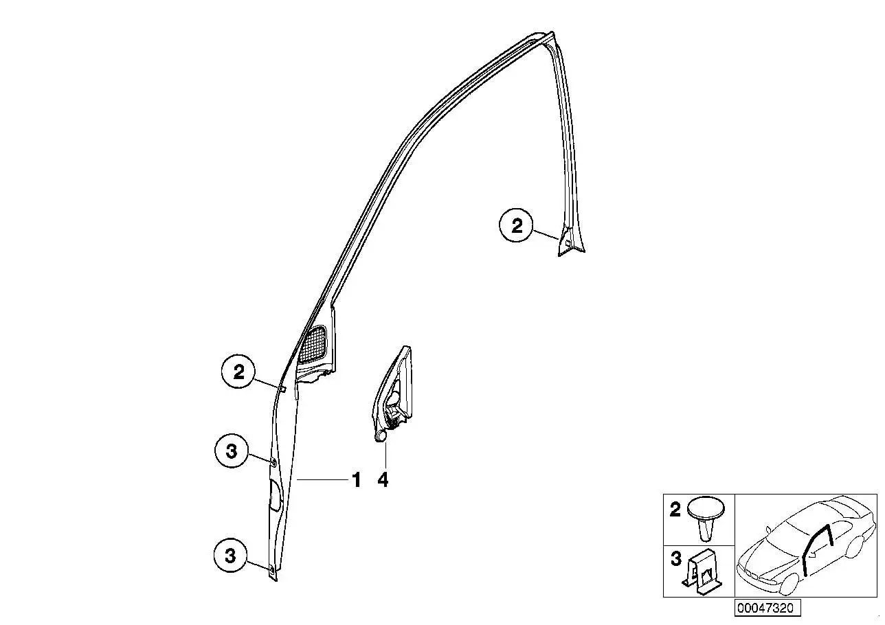 BMW Clip E39 E46 E65 E66 G11 G12 51348204145