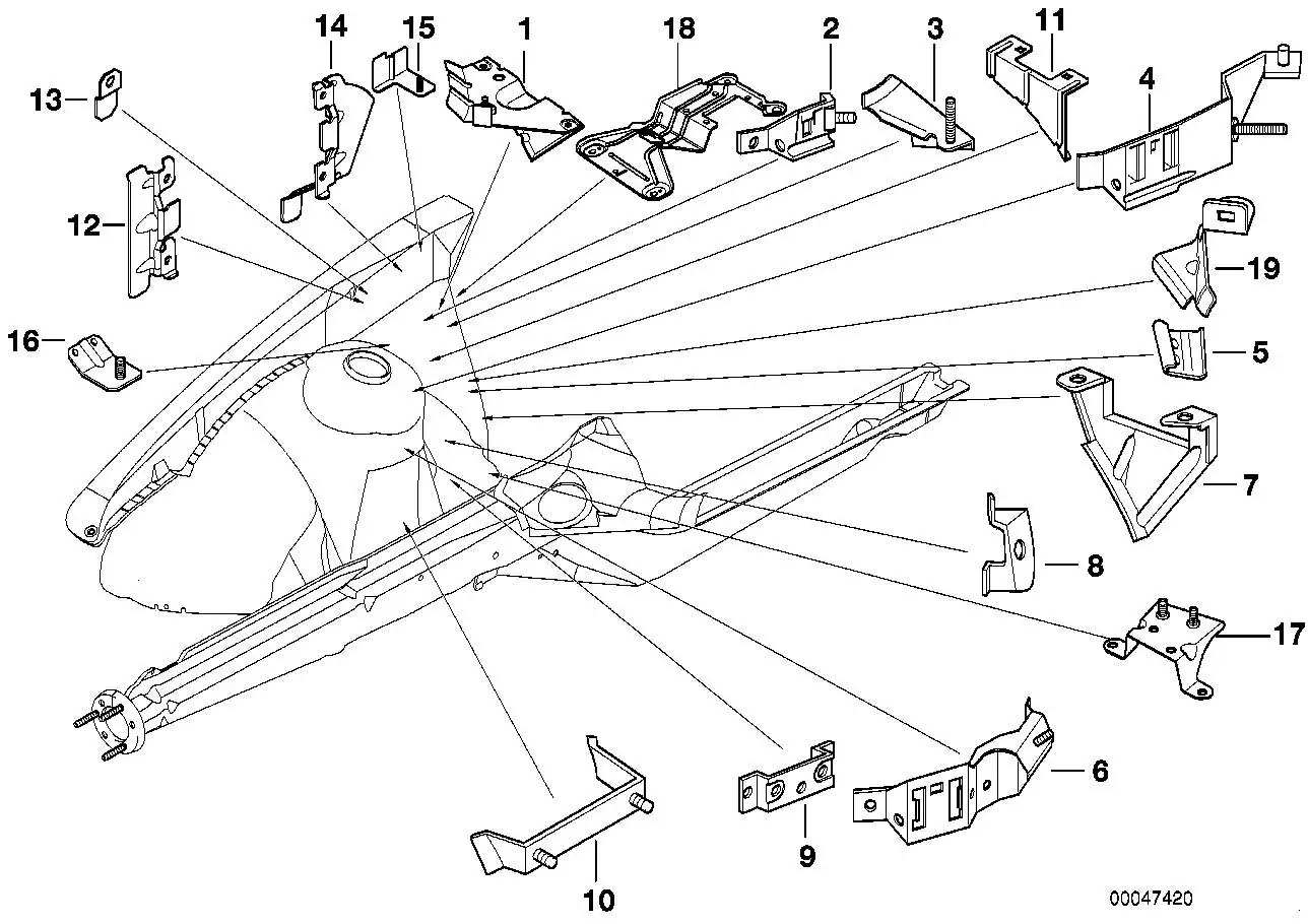 BMW Halter Behälter Intensivreinigung E36 41148144394 - Z3 E36