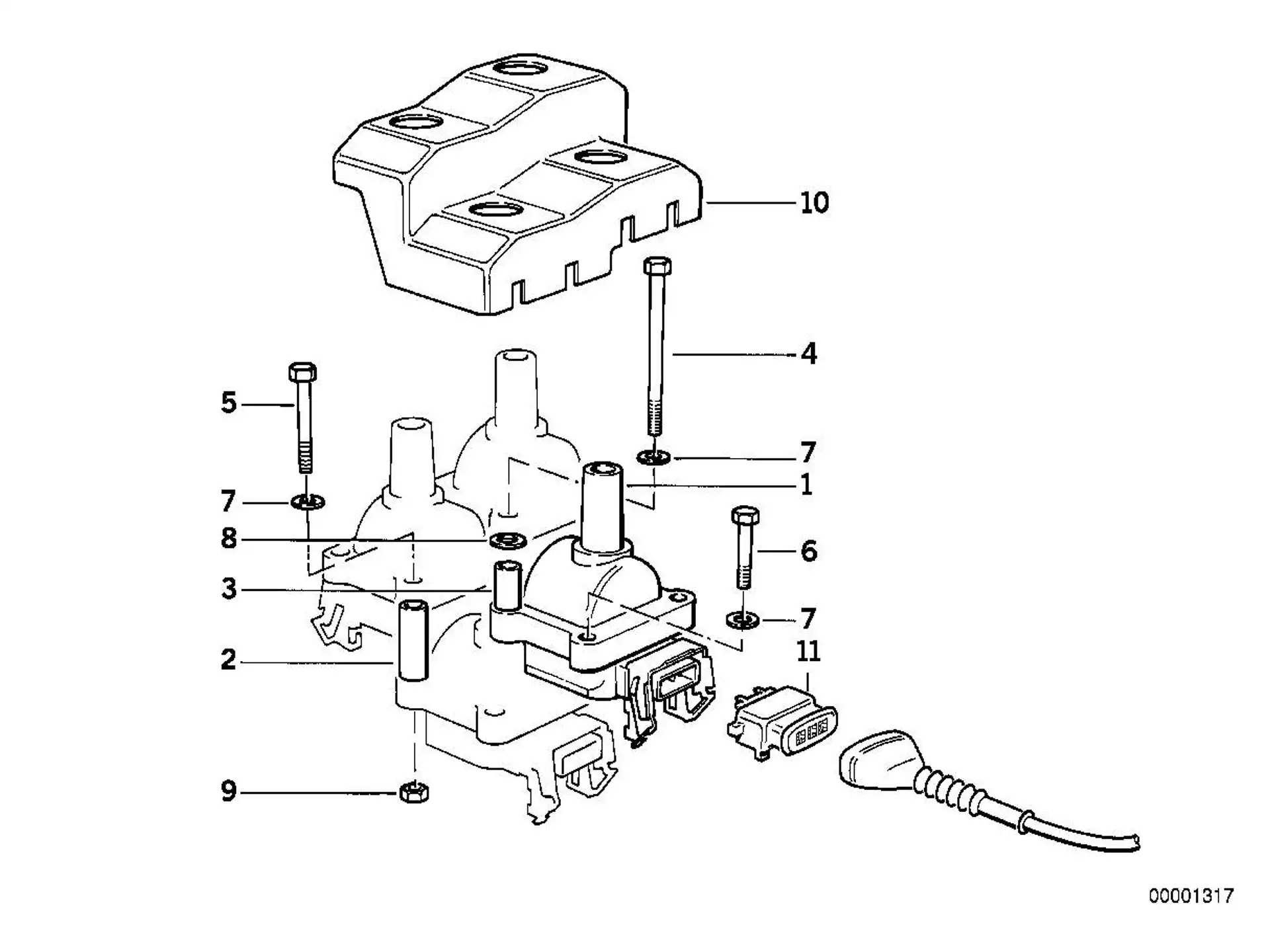 BMW Steckergehäuse E36 E30 E31 E32 E34 E38 E39 E46 12521724478