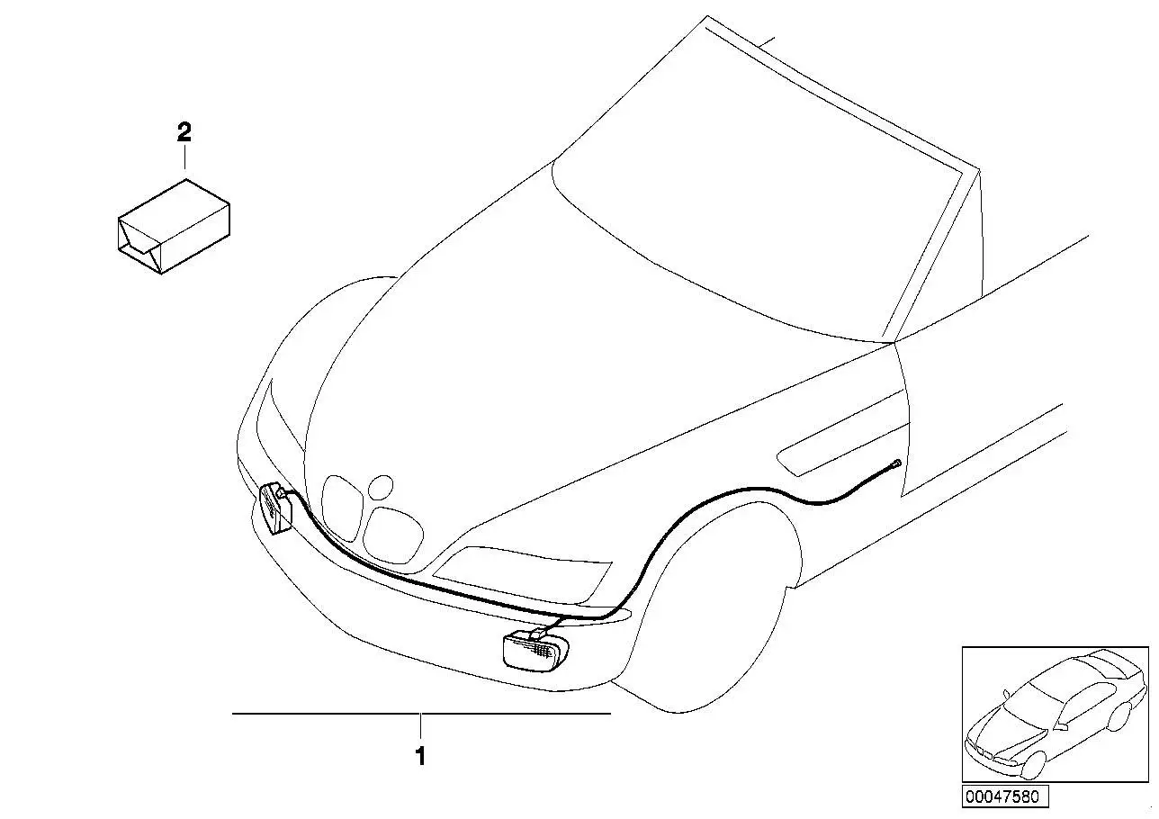 BMW Nachrüstsatz Nebelscheinwerfer 63170009207 - Bildposition 01