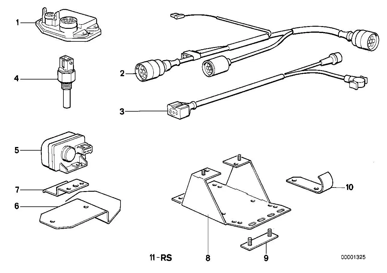 BMW Druckschalter E28 E30 13621287760