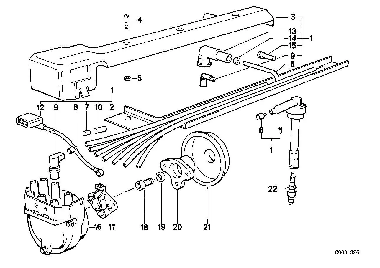 BMW Rundstecker E34 12121312449 - Bildposition 08