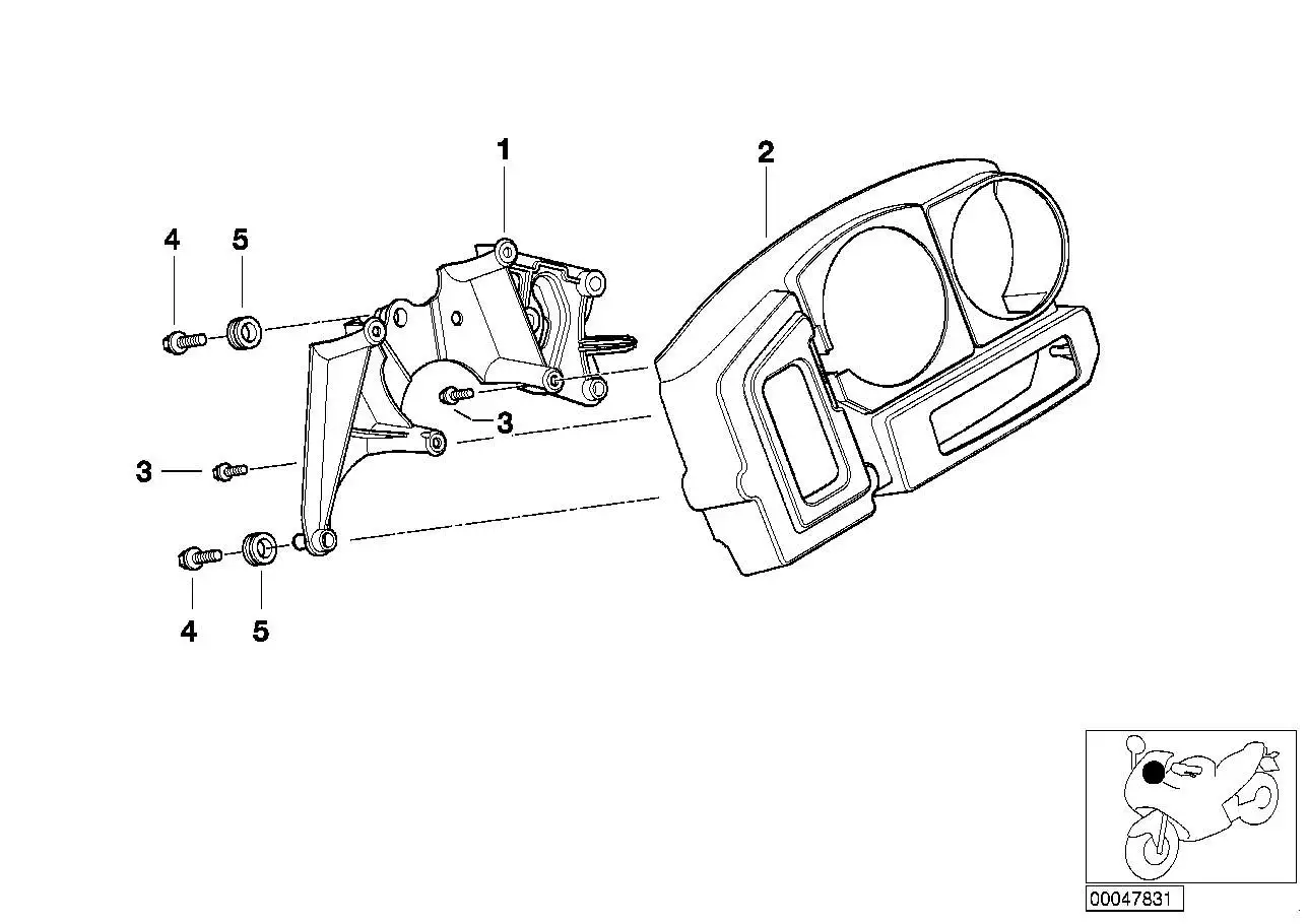 BMW Instrumententräger/Informations-Display R21 R21A 62212329629