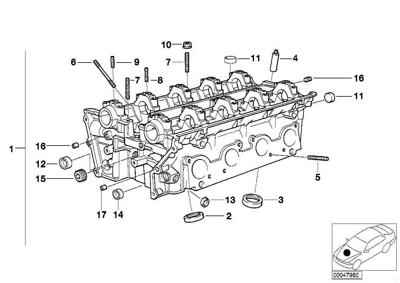BMW Verschlussschraube mit Dichtring E38 E39 E53 E60 E61 E63 E64