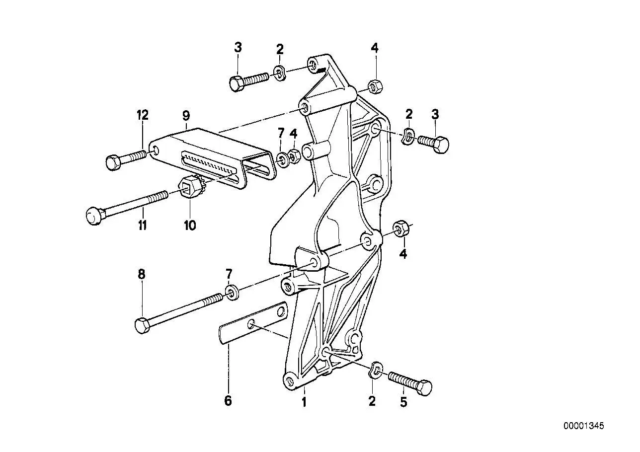 BMW Distanzblech E23 E24 E28 12311278163 - Bildposition 06