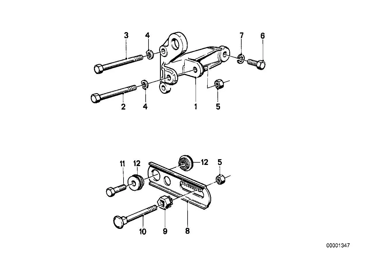 BMW Spannlasche E28 E30 12311312137 - Bildposition 08