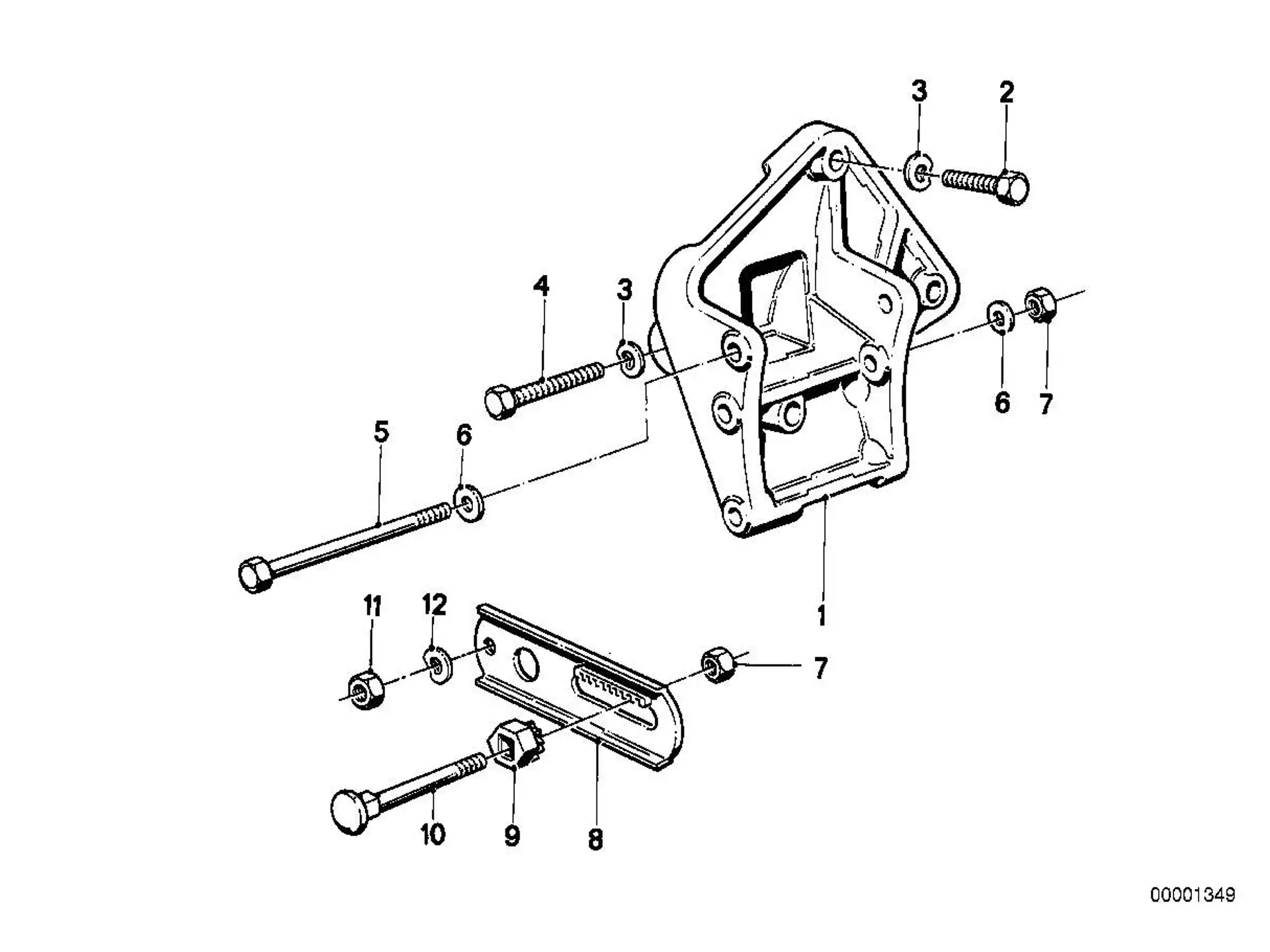 BMW Flachrundschraube E30 E24 E28 E32 E34 12311276516