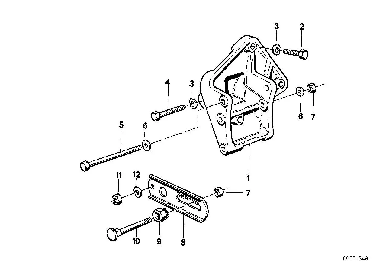 BMW Flachrundschraube E30 E24 E28 E32 E34 12311276516 - Bildposit