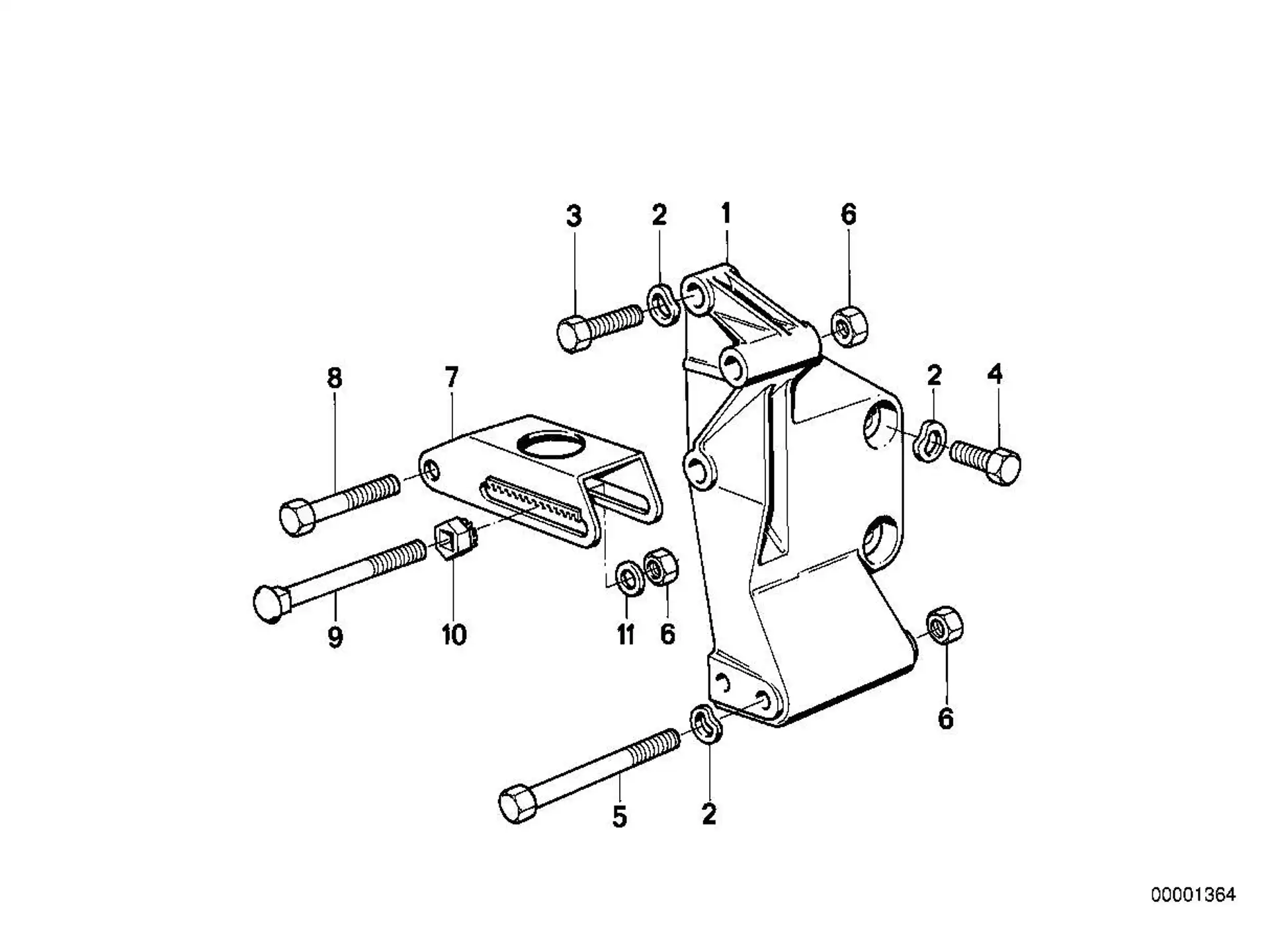 BMW Spannlasche E32 E34 12311714450