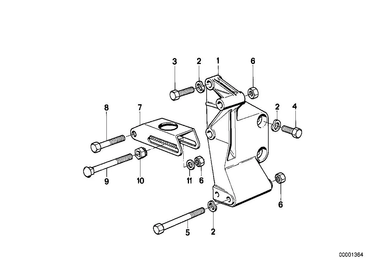 BMW Spannlasche E32 E34 12311714450 - Bildposition 07
