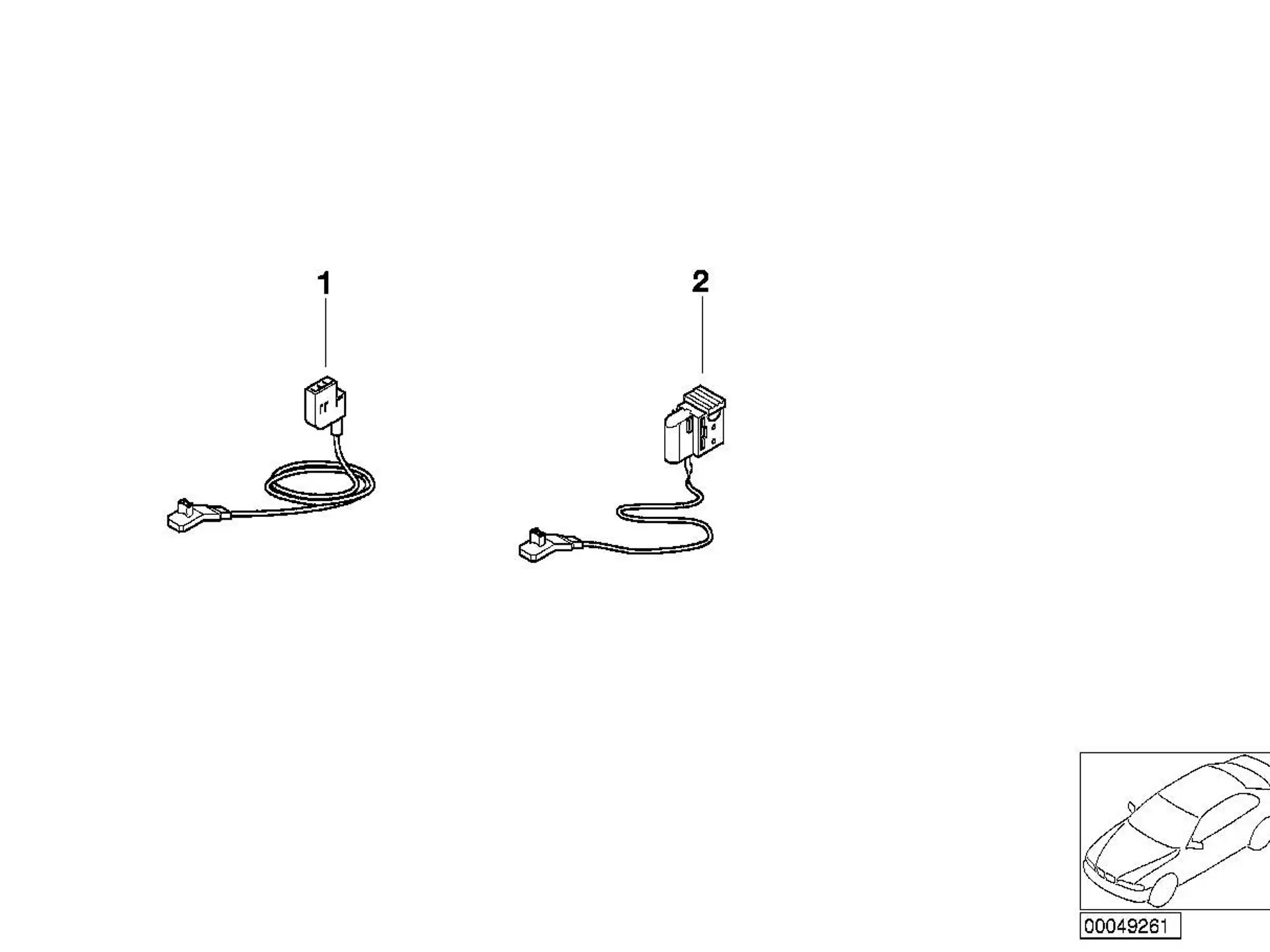 BMW Rep.-Kabel Gurtstrammer E38 E39 61126906168