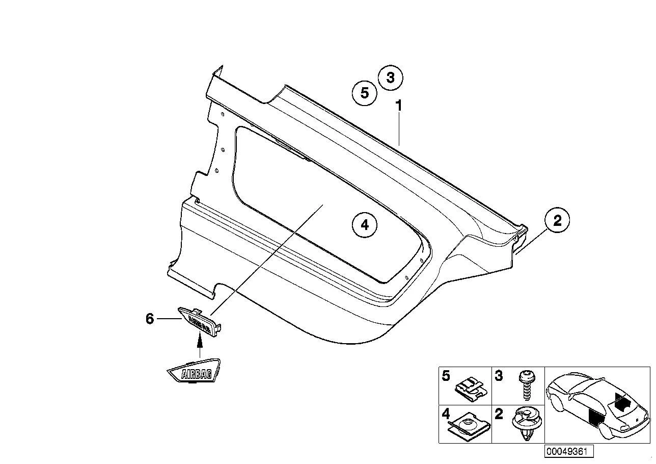 BMW Linsenblechschraube E46 E52 E53 E63 E64 E65 E66 07149144231