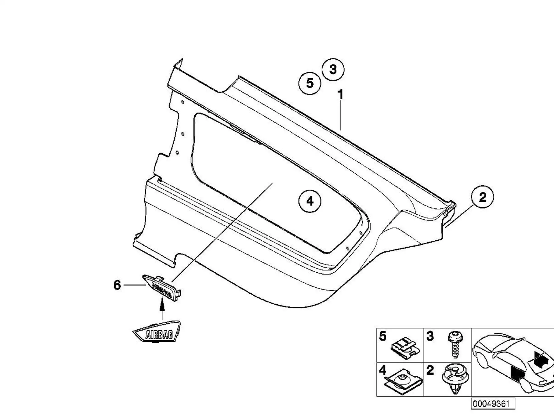 BMW Linsenblechschraube E46 E52 E53 E63 E64 E65 E66 07149144231