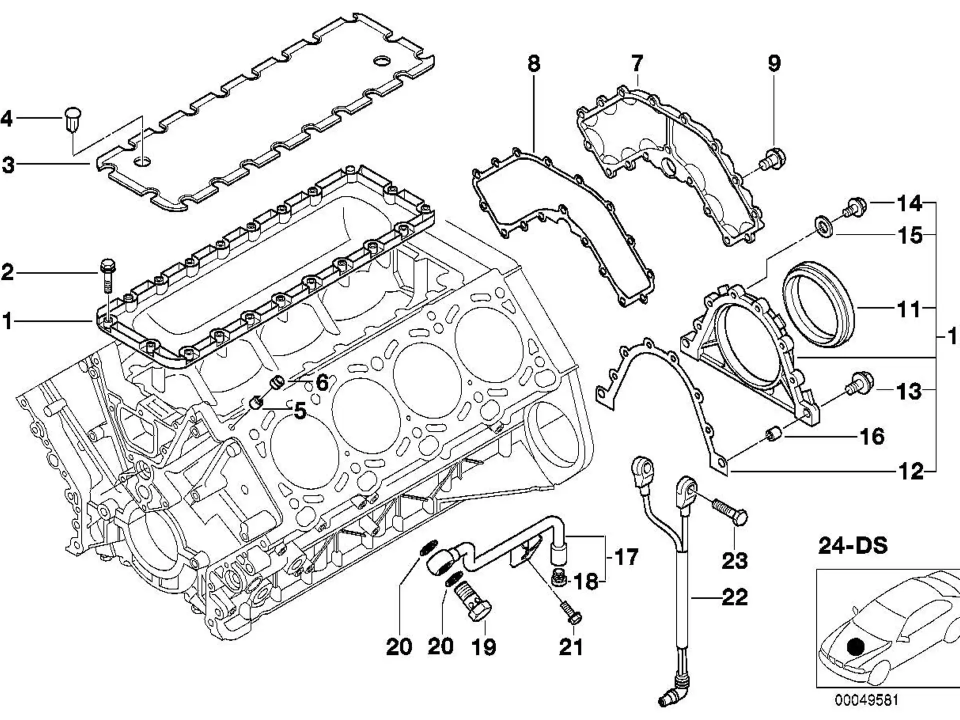 BMW Abdeckkappe E31 E32 E34 E38 E39 E53 13711741097