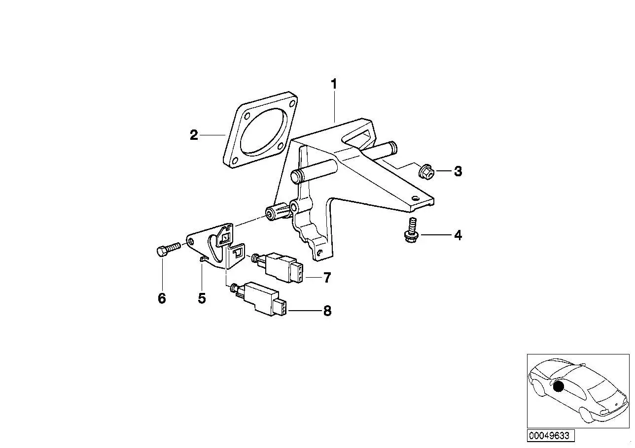 BMW Dichtung asbestfrei E36 35111157482