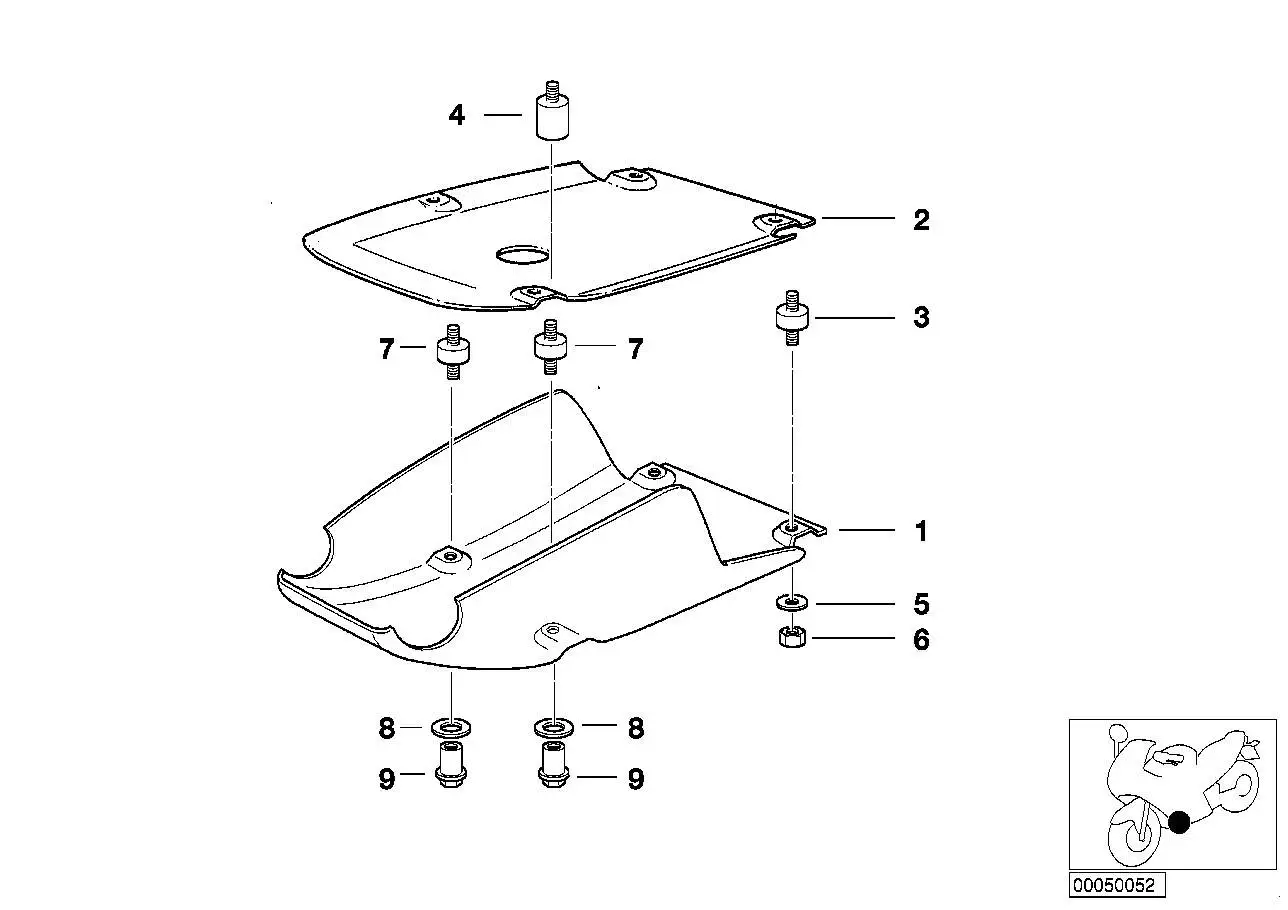 BMW Motorschutz Aussenteil R21 11111342936