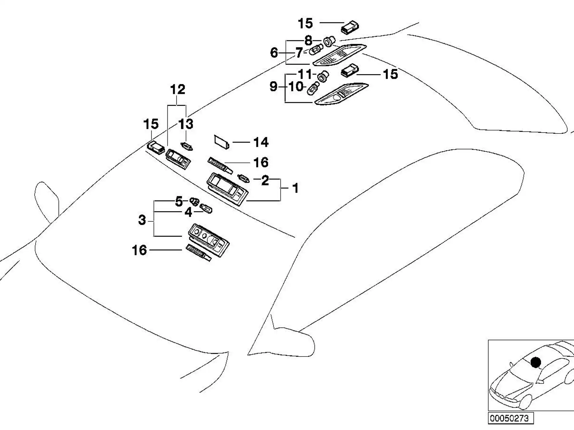 BMW Lampenfassung E46 E53 E60 E61 E63 E64 E65 E66 E83 E85 E86 F01 F02 F04 F06 F07 F10 F11 F13 F25 F26 R50 R52 R53 63258389736