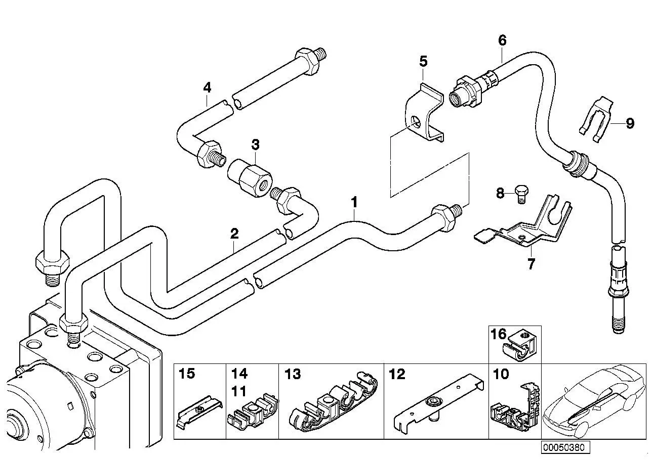BMW Rohrleitung E46 34326754884 - Bildposition 01