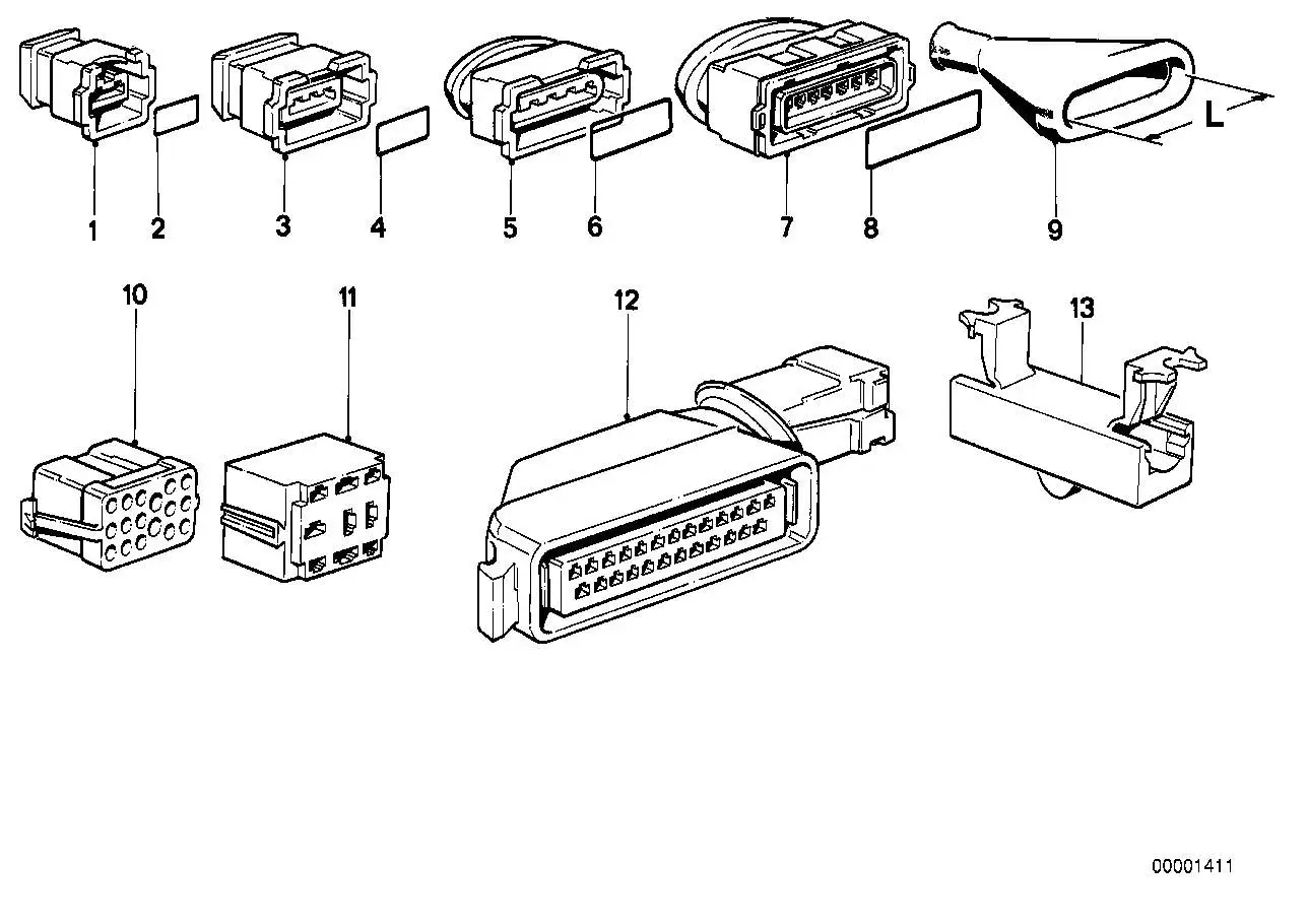 BMW Schutzkappe E30 E12 E23 E24 E28 E32 E34 E36 61131358603