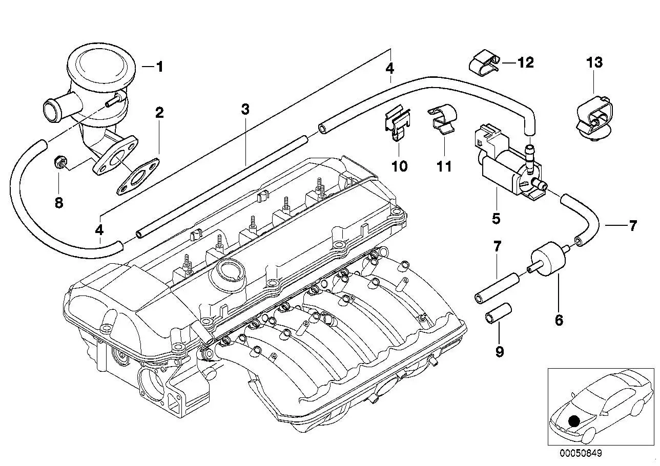 BMW Sperrventil 11727540472