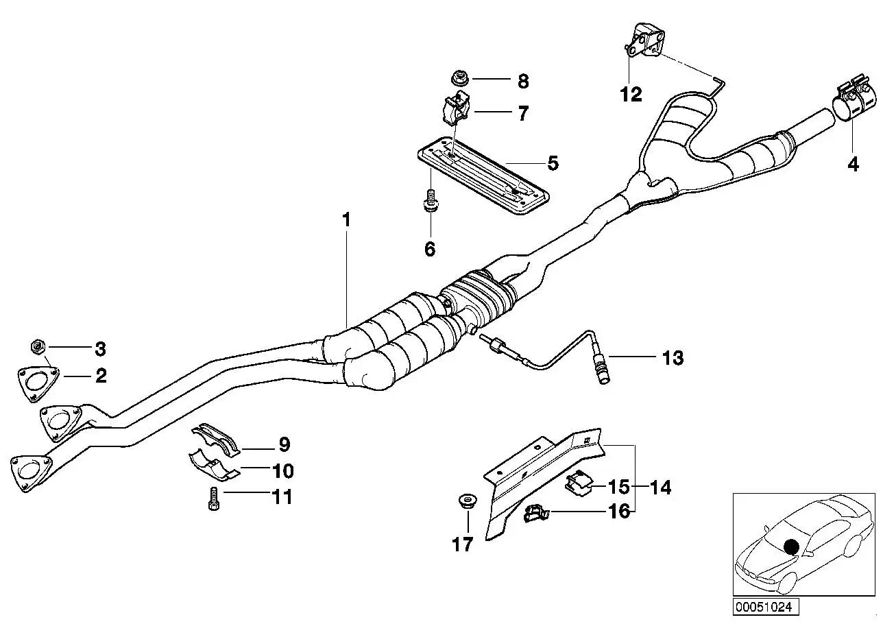 BMW Lambda-Monitorsonde E38 E39 11781742051