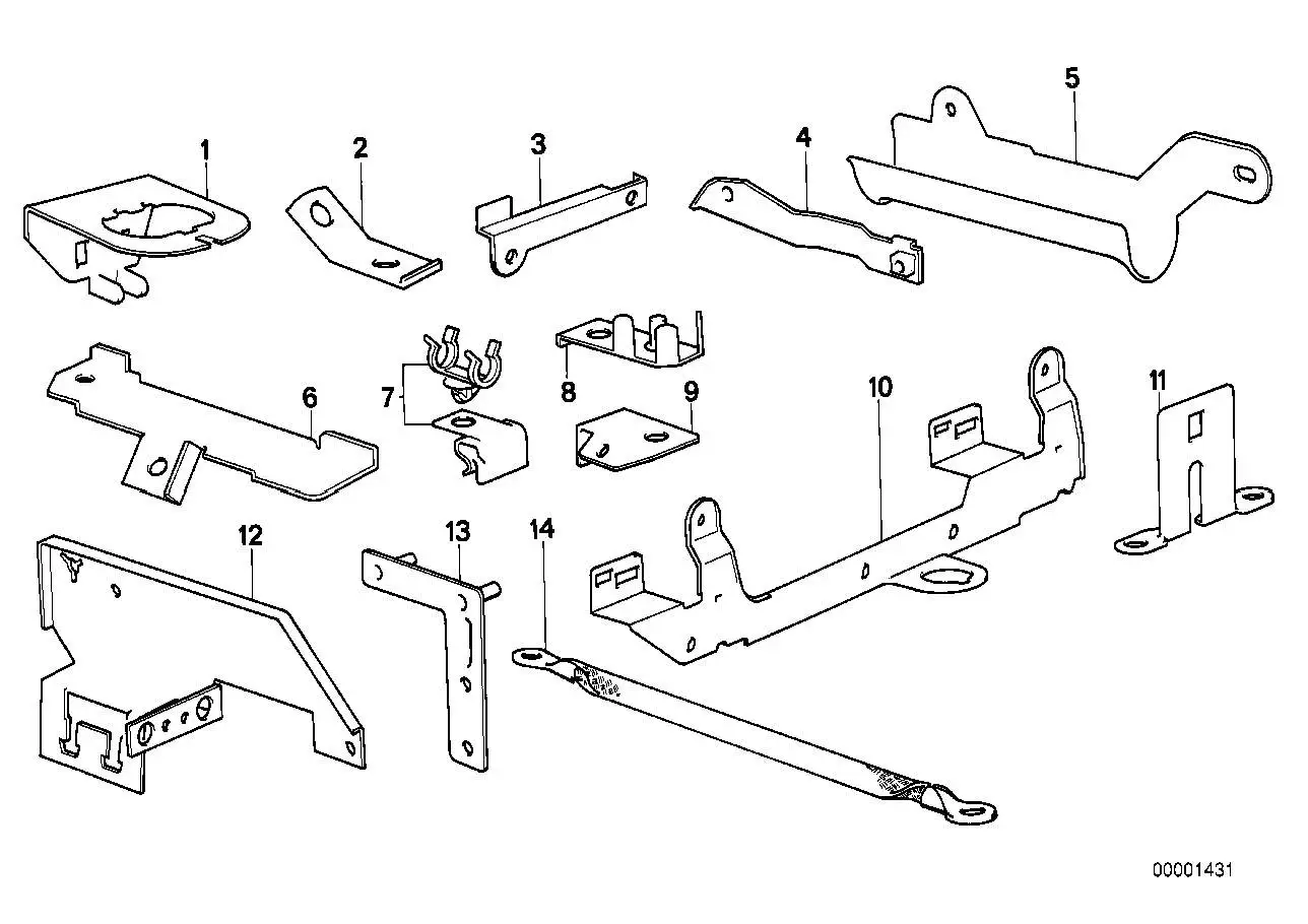 BMW Halter E30 E36 12521285040 - Bildposition 07