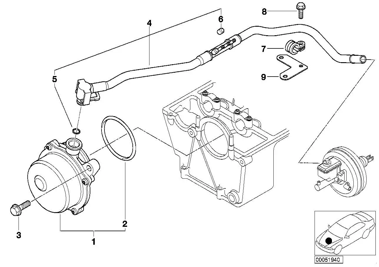 BMW Vakuumpumpe E38 E65 11662248632