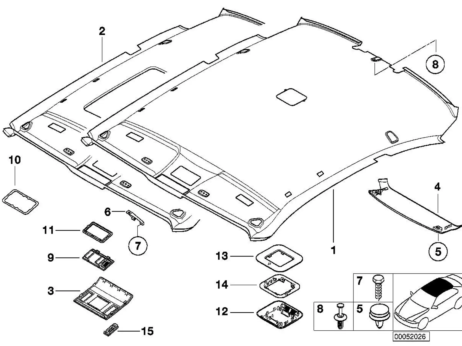 BMW Halter Ultraschallmodul unten E38 E39 E46 R50 R53 51448243665