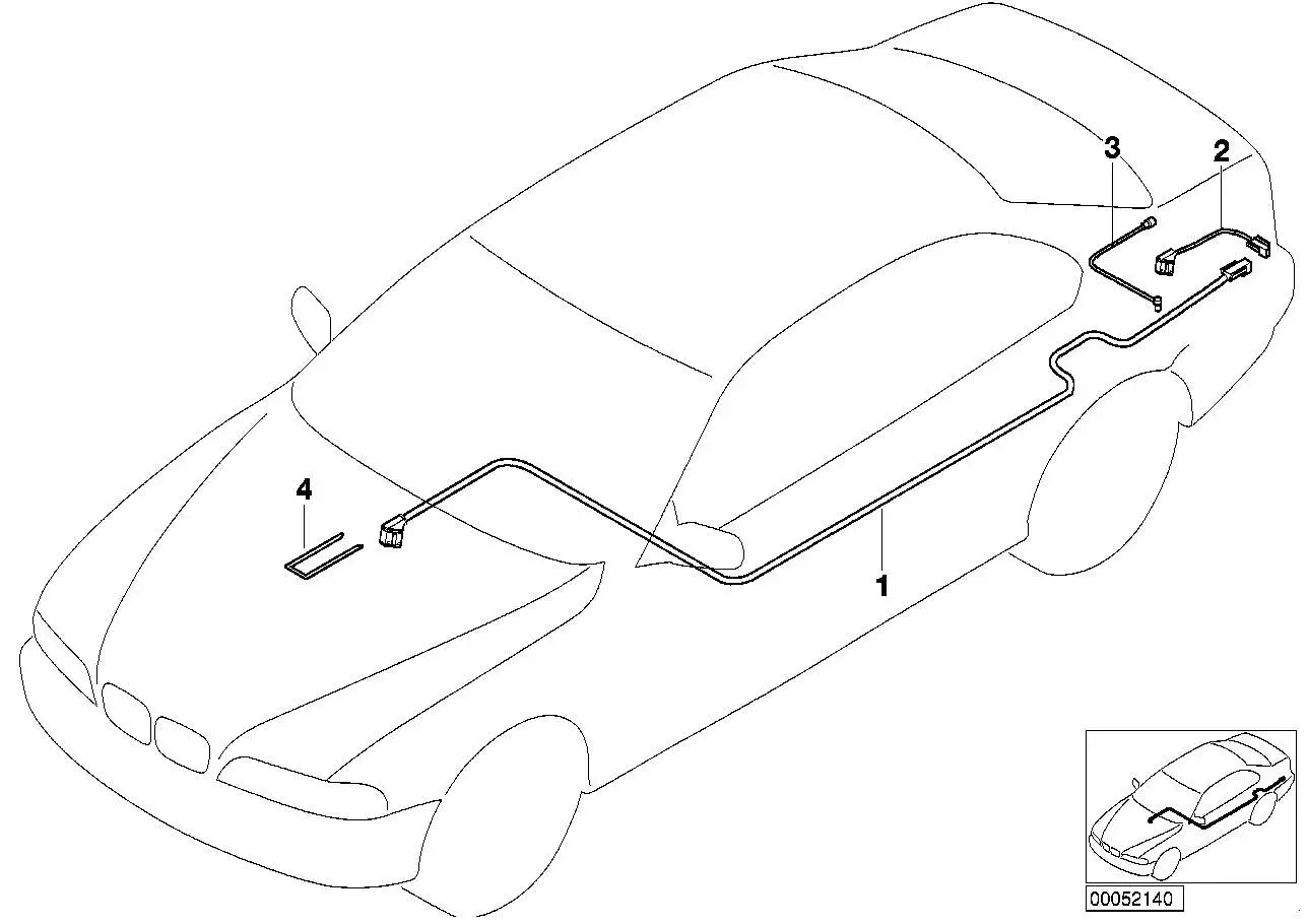 BMW Verbindungskabel CD-Wechsler E39 65128372863