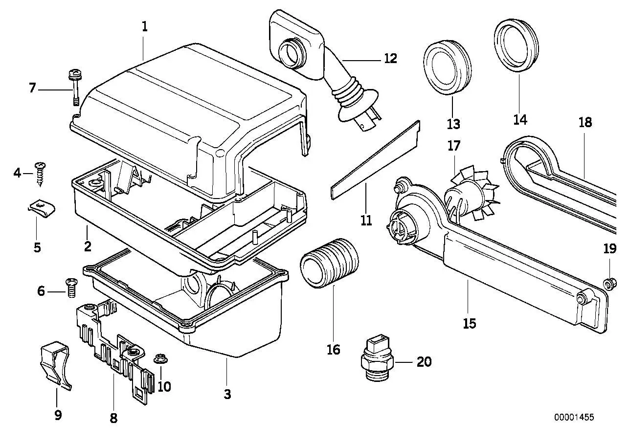 BMW Temperaturschalter E31 E32 E34 E39 12631717443 - Bildposition
