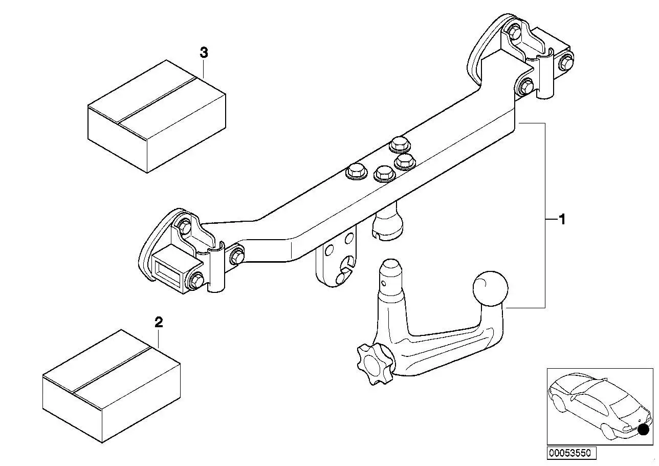 BMW Nachrüstsatz elektrische Anbauteile E53 71600143470 - X5 E53