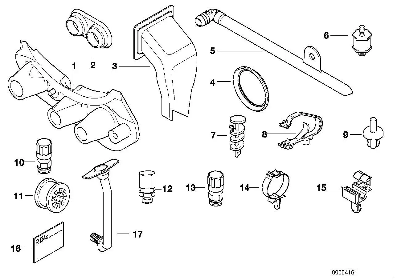 BMW Tülle E39 64118362335 - Bildposition 01