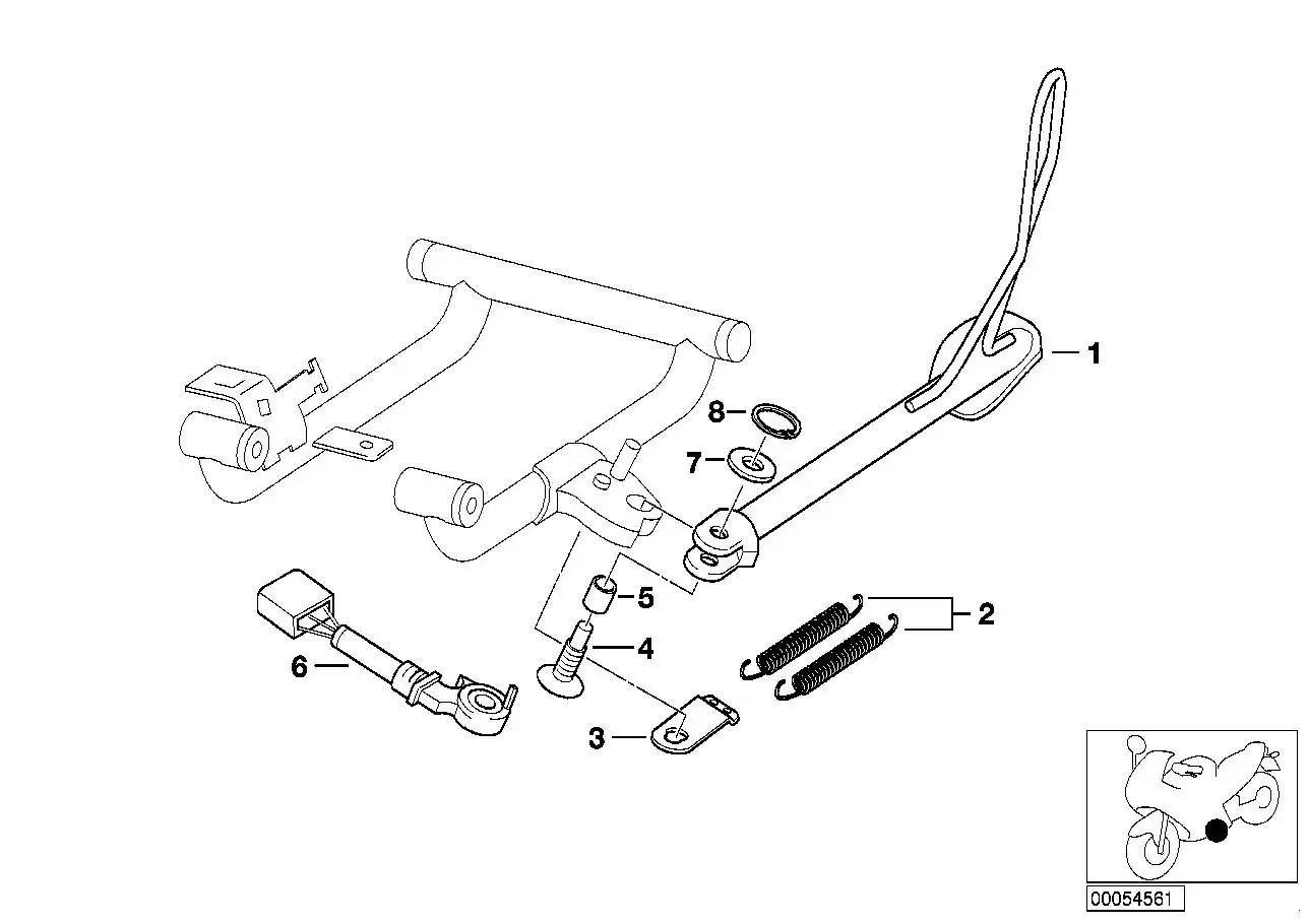 BMW Seitenstütze R13 46537669901 - Bildposition 01