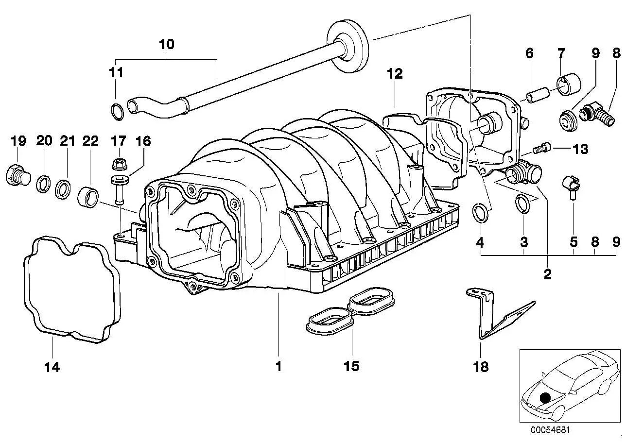 BMW O-Ring E31 E38 E39 E53 E60 E61 E63 E64 11611745195 - 5er, 6er