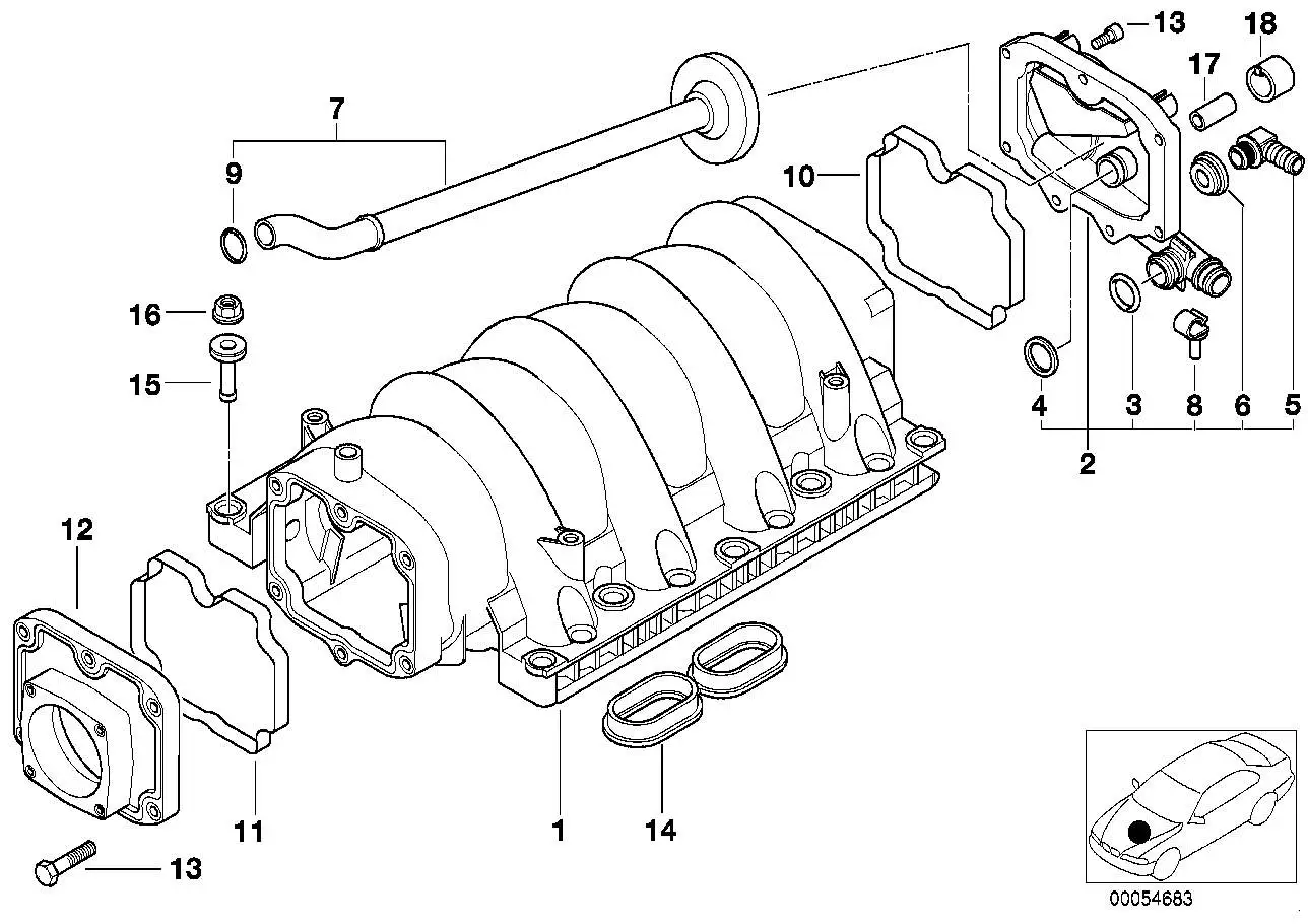 BMW Deckel E53 11617508541 - X5 E53, Z8 E52