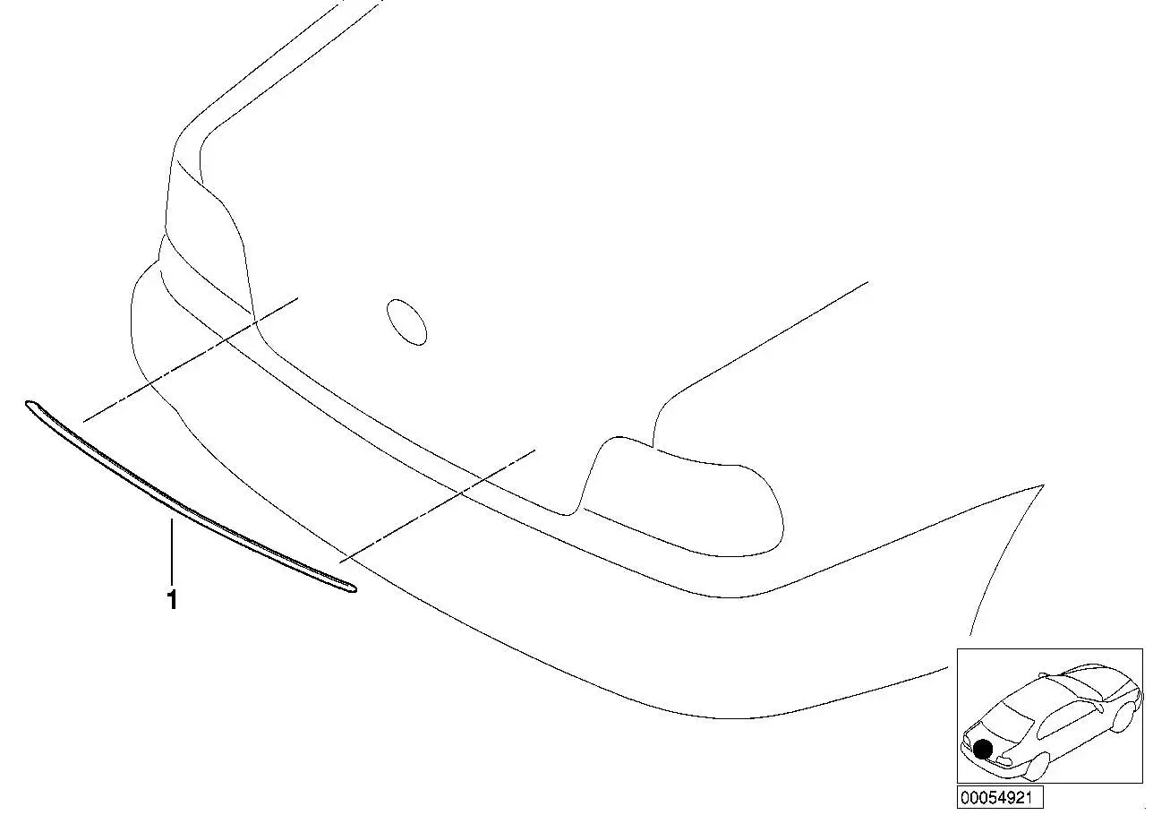 BMW Zierleiste E38 51138171680 - 7er E38