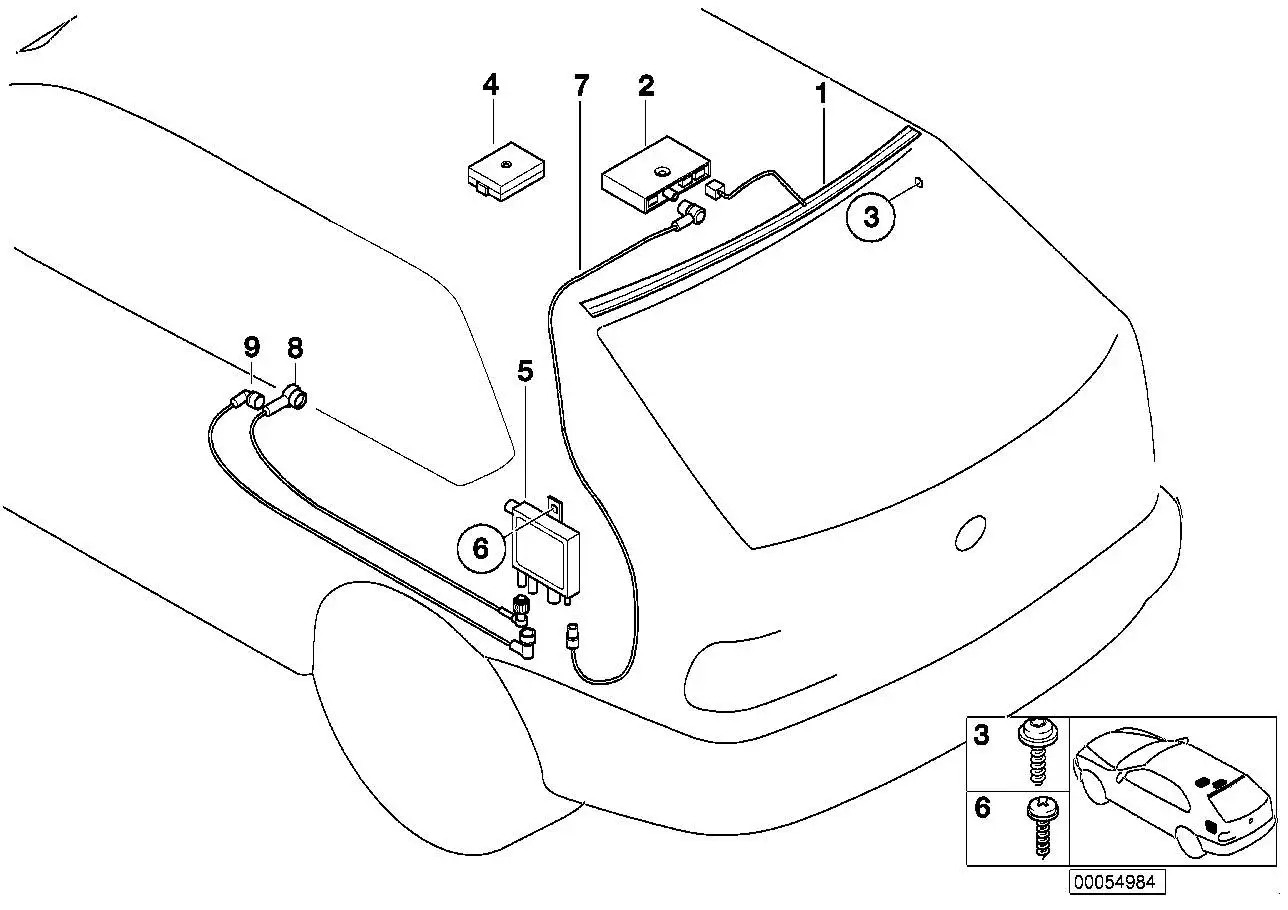 BMW Verstärker Seitenscheibenantenne E46 65256906071