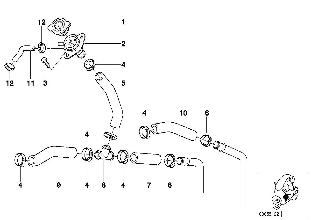 BMW Schlauchklemme 13717655497 - C1 /