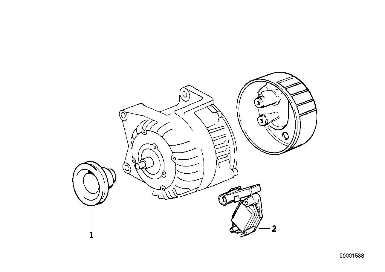 BMW Riemenscheibe E34 E36 12311739422 - Bildposition 01