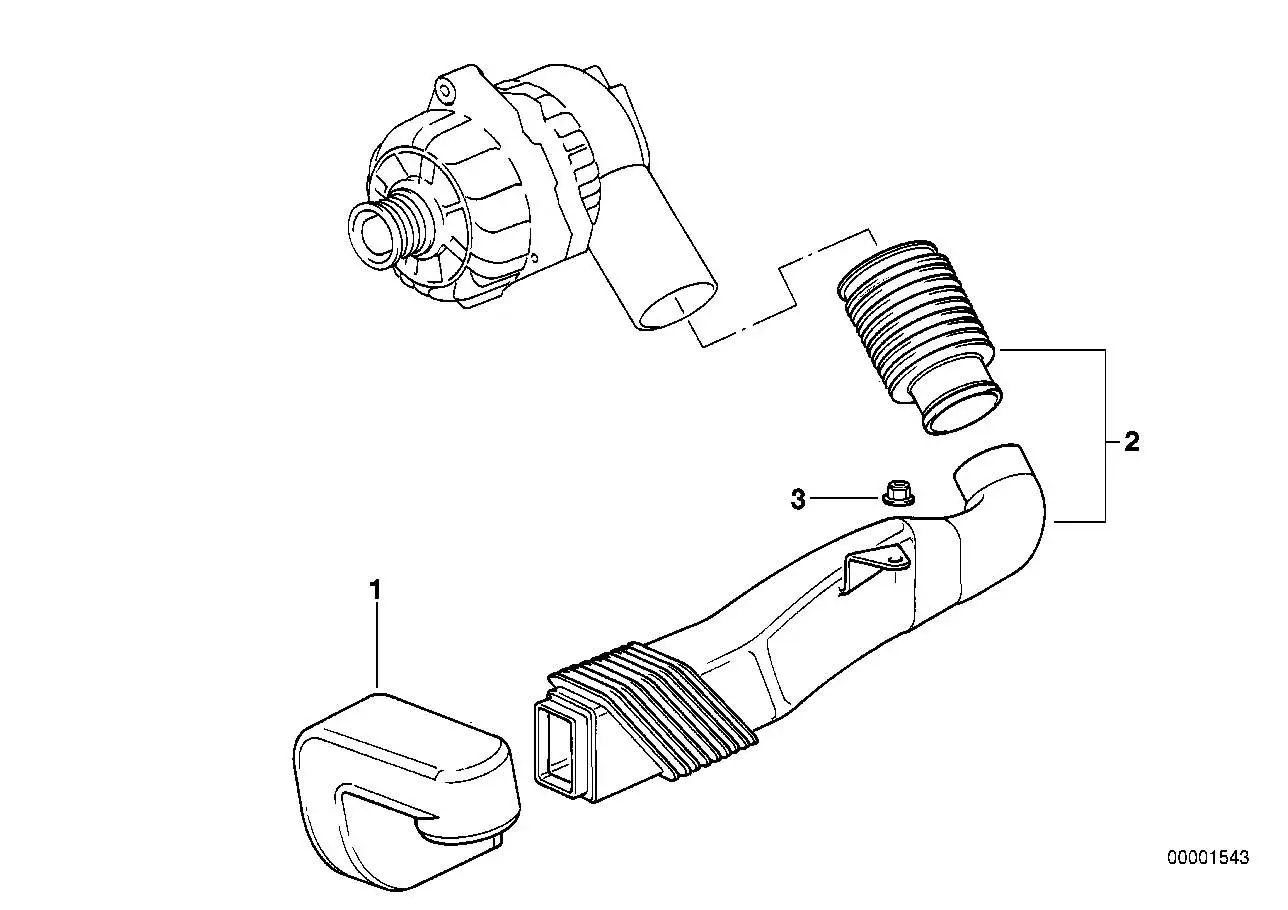 BMW Luftkanal 12311402466 - Bildposition 02